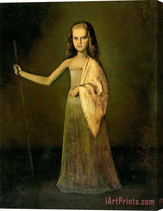 Balthasar Klossowski De Rola Balthus Princess Maria Volkonsky at The Age of Twelve 1945 Stretched Canvas Painting / Canvas Art