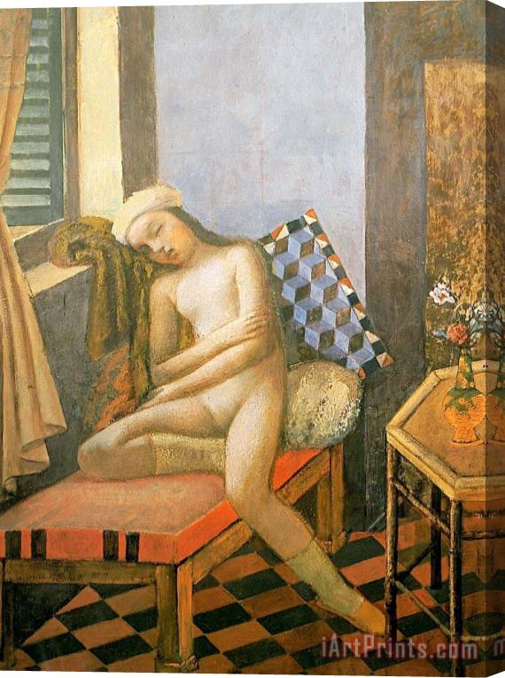 Balthasar Klossowski De Rola Balthus Sleeping Nude 1980 Stretched Canvas Print / Canvas Art