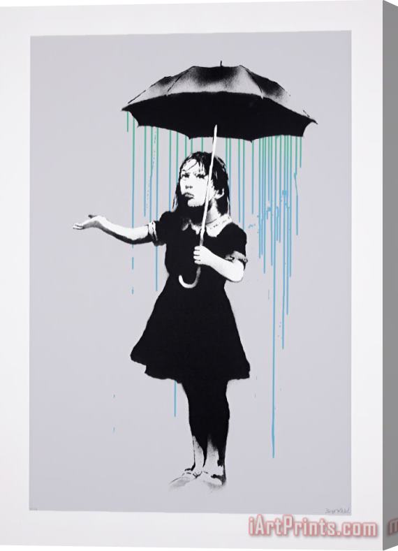 Banksy Nola (blue Green Ap), 2009 Stretched Canvas Painting / Canvas Art