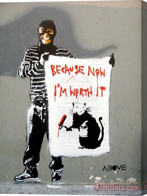 Banksy Stolen Stretched Canvas Painting / Canvas Art