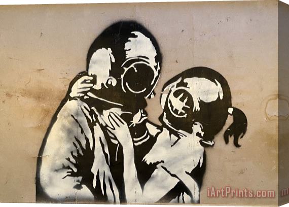 Banksy Think Tank, 2003 Stretched Canvas Print / Canvas Art