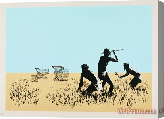 Banksy Trolleys (colour), 2007 Stretched Canvas Print / Canvas Art