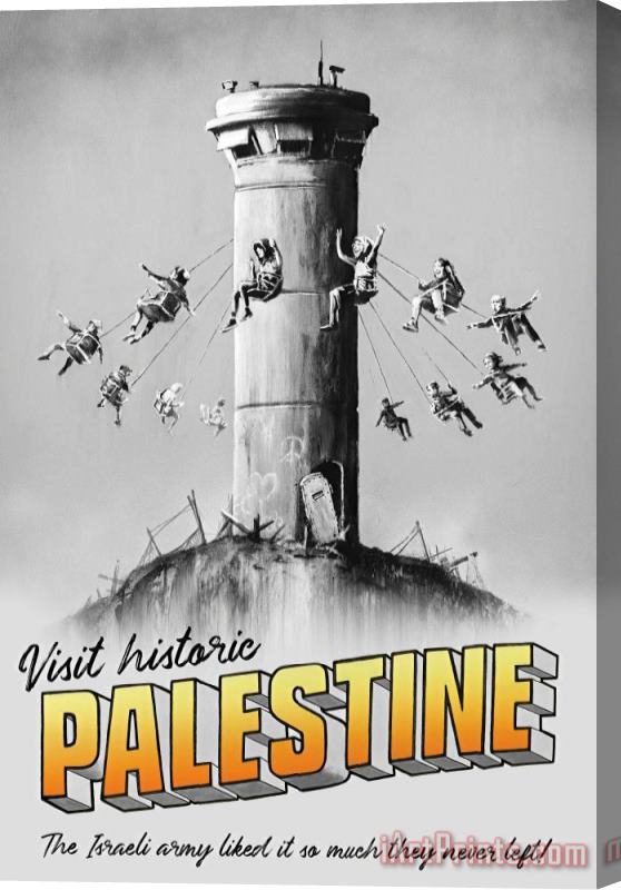 Banksy Visit Historic Palestine, 2018 Stretched Canvas Print / Canvas Art
