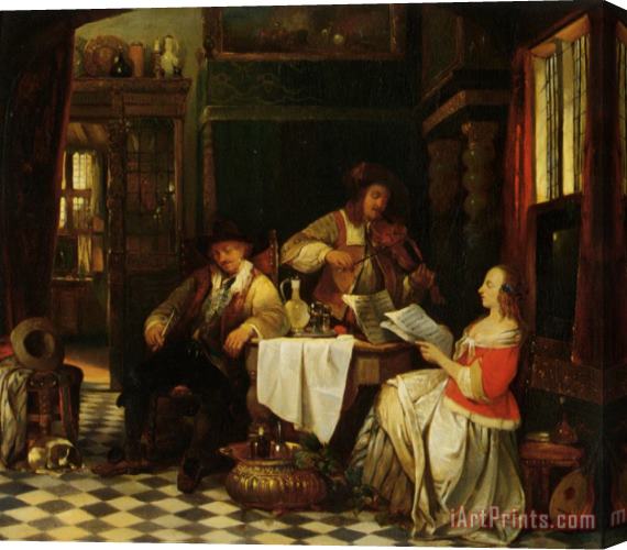 Baron Jan August Hendrik Leys The Musician Stretched Canvas Print / Canvas Art