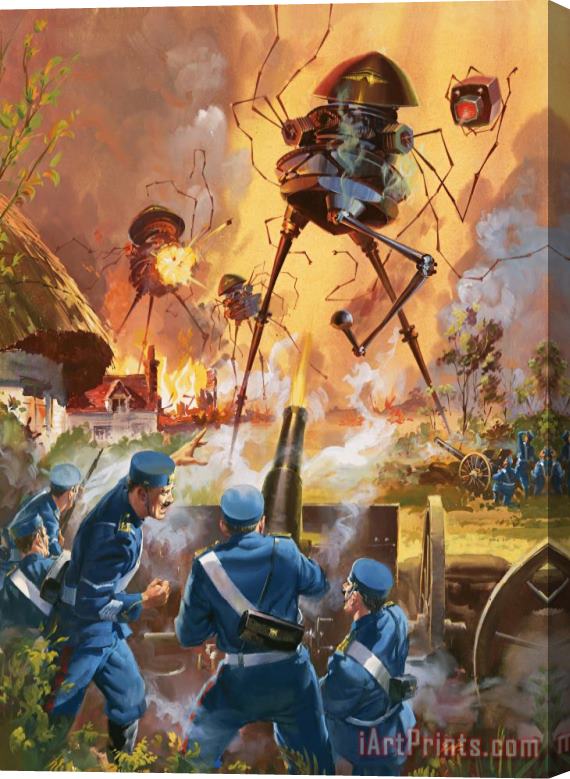 Barrie Linklater War of the Worlds Stretched Canvas Painting / Canvas Art