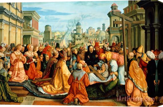 Barthel Beham The Legend Of The Holy Cross Stretched Canvas Painting / Canvas Art