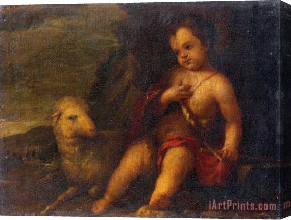 Bartolome Esteban Murillo Infant St John Stretched Canvas Painting / Canvas Art