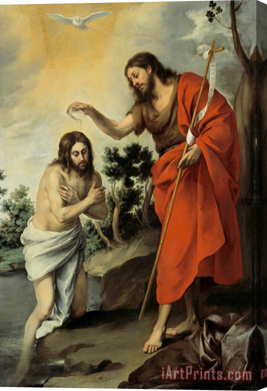 Bartolome Esteban Murillo The Baptism of Christ Stretched Canvas Print / Canvas Art