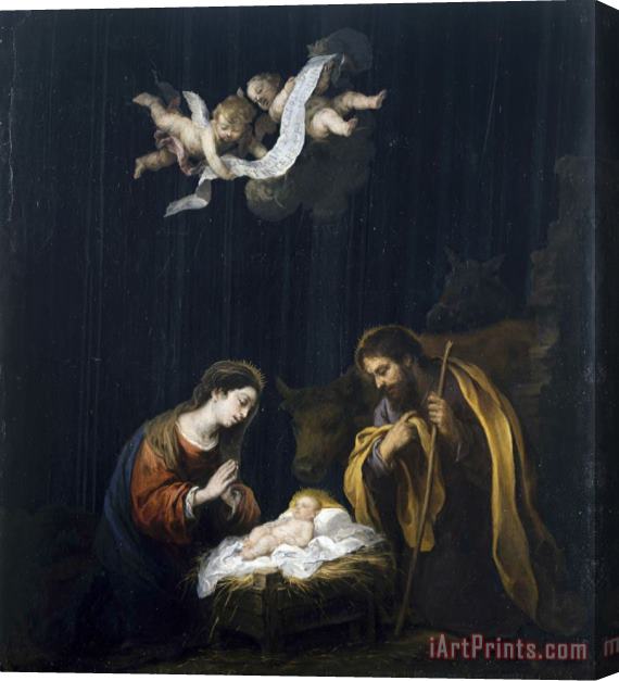 Bartolome Esteban Murillo The Nativity Stretched Canvas Print / Canvas Art