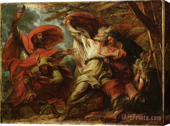 Benjamin West King Lear Stretched Canvas Painting / Canvas Art