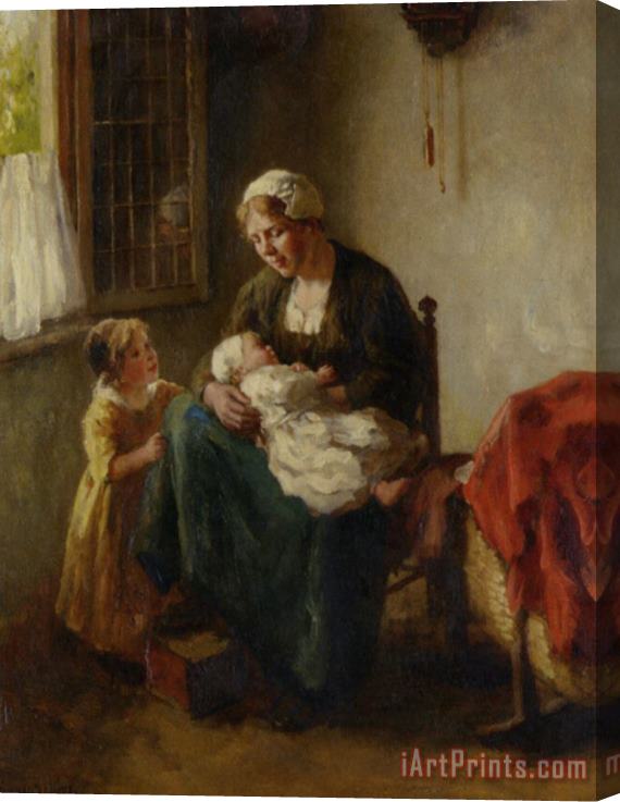 Bernard De Hoog The Happy Mother Stretched Canvas Print / Canvas Art