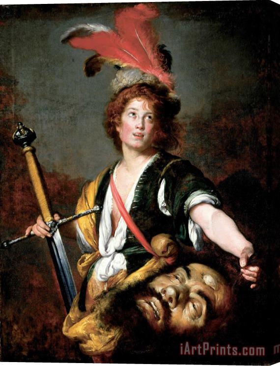 Bernardo Strozzi David with The Head of Goliath Stretched Canvas Painting / Canvas Art