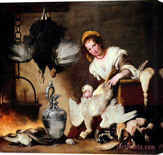 Bernardo Strozzi The Cook Stretched Canvas Print / Canvas Art