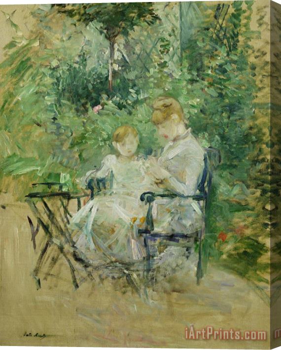 Berthe Morisot In the Garden Stretched Canvas Print / Canvas Art