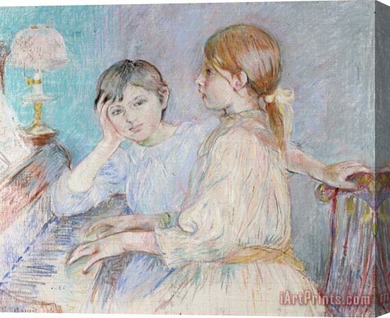 Berthe Morisot Le Piano Stretched Canvas Print / Canvas Art