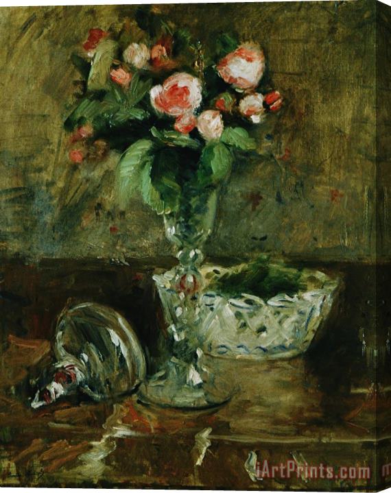Berthe Morisot Roses Stretched Canvas Print / Canvas Art
