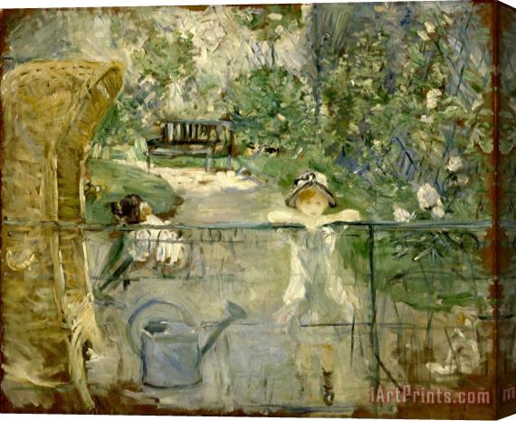 Berthe Morisot The Basket Chair Stretched Canvas Print / Canvas Art