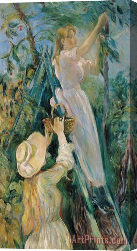 Berthe Morisot The Cherry Picker Stretched Canvas Painting / Canvas Art