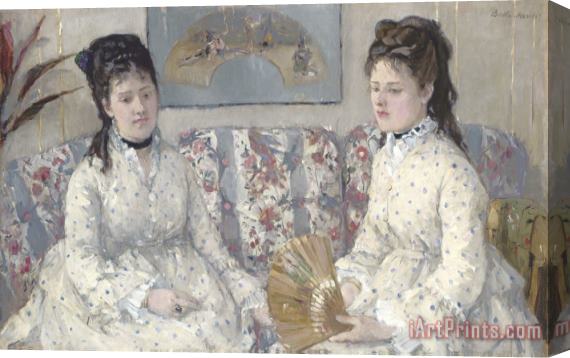 Berthe Morisot The Sisters Stretched Canvas Print / Canvas Art