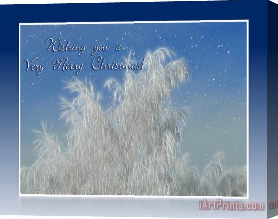 Blair Wainman Wishing you a Very Merry Christmas Stretched Canvas Print / Canvas Art