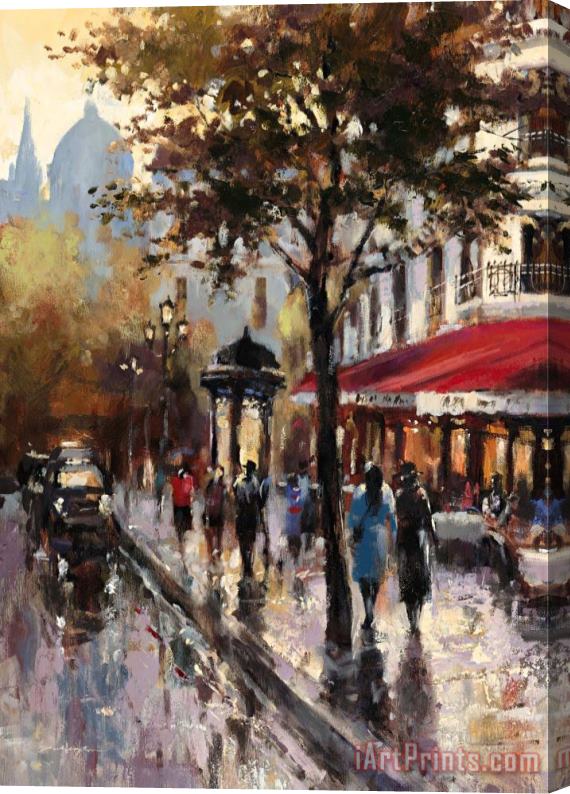 brent heighton Avenue Des Champs Elysees 1 Stretched Canvas Print / Canvas Art