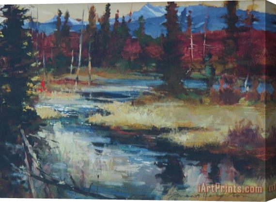 brent heighton Clear Water Camp Stretched Canvas Print / Canvas Art