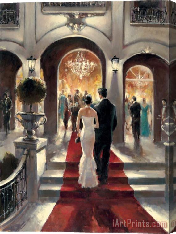 brent heighton Gala Opening Stretched Canvas Print / Canvas Art
