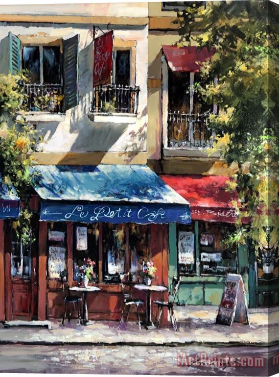 Brent Heighton Le Petit Cafe Stretched Canvas Painting / Canvas Art