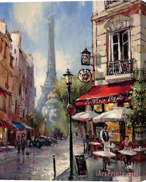 brent heighton Tour De Eiffel View Stretched Canvas Print / Canvas Art