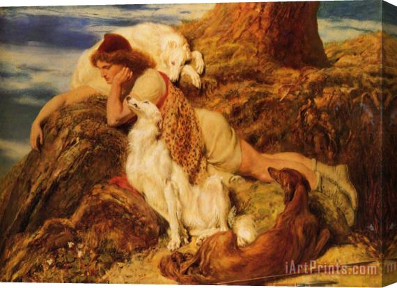Briton Riviere Endymion Stretched Canvas Painting / Canvas Art