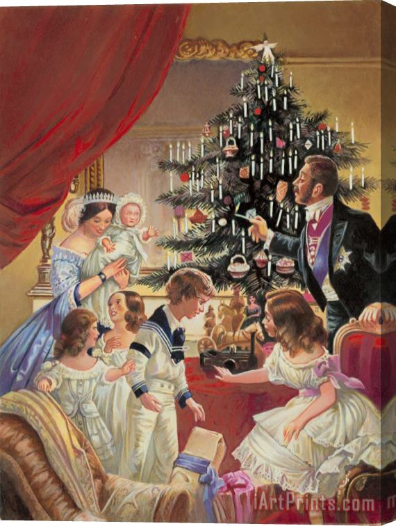 C L Doughty The Story Of The Christmas Tree Stretched Canvas Print / Canvas Art