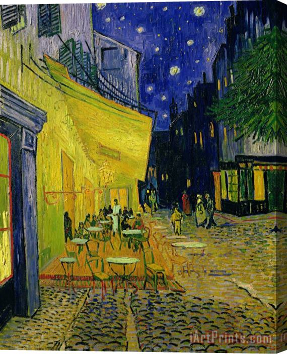 Cafe Terrace Arles Vincent van Gogh Stretched Canvas Print / Canvas Art
