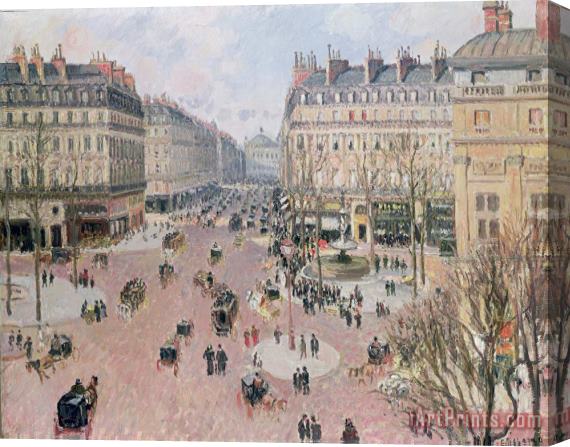 Camille Pissarro Afternoon Sun in Winter Stretched Canvas Painting / Canvas Art