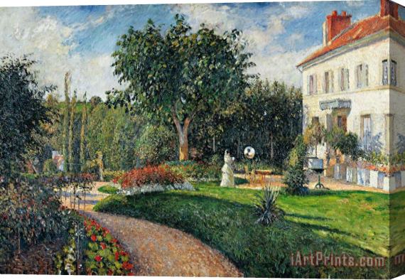 Camille Pissarro Garden Of Les Mathurins At Pontoise Stretched Canvas Print / Canvas Art