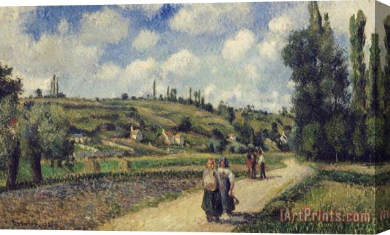 Camille Pissarro Landscape near Pontoise Stretched Canvas Painting / Canvas Art