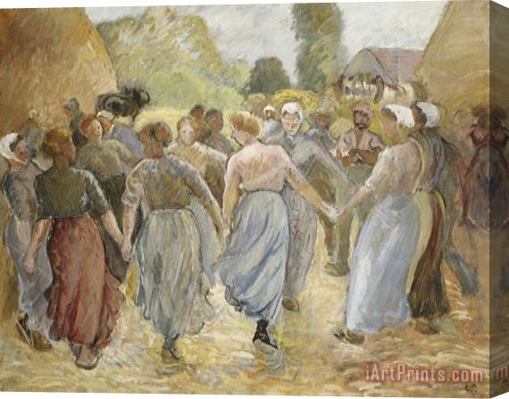 Camille Pissarro The Circle, Stretched Canvas Print / Canvas Art