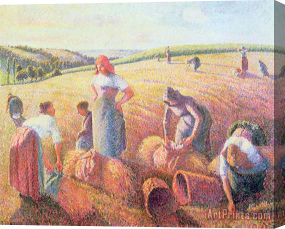 Camille Pissarro The Gleaners Stretched Canvas Painting / Canvas Art
