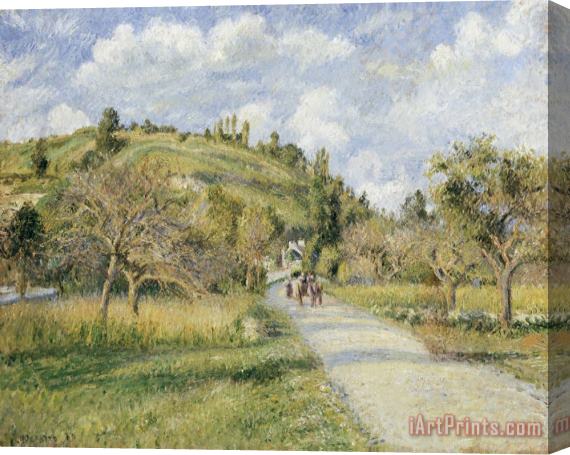 Camille Pissarro The Highway (la Cote Du Valhermeil, Auvers Sur Oise) Stretched Canvas Print / Canvas Art