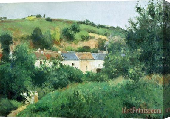 Camille Pissarro The Path in The Village Stretched Canvas Print / Canvas Art