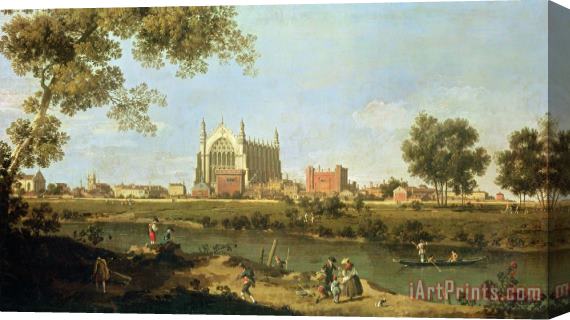 Canaletto Eton College Stretched Canvas Print / Canvas Art