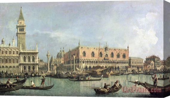 Canaletto The Molo and the Piazzetta San Marco Stretched Canvas Print / Canvas Art