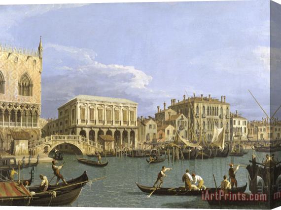 Canaletto View of The Riva Degli Schiavoni, Venice Stretched Canvas Print / Canvas Art