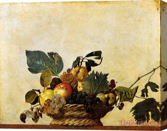 Caravaggio Basket of Fruit Stretched Canvas Painting / Canvas Art