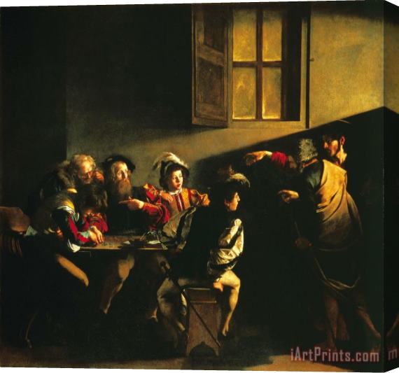Caravaggio Calling of St Matthew Stretched Canvas Print / Canvas Art