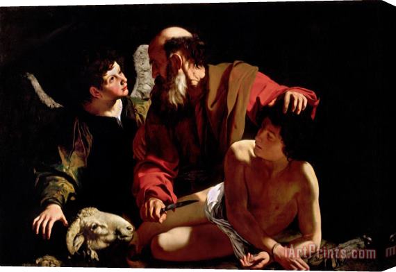 Caravaggio Sacrifice of Isaac Stretched Canvas Print / Canvas Art