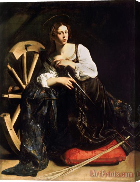 Caravaggio Saint Catherine Stretched Canvas Print / Canvas Art