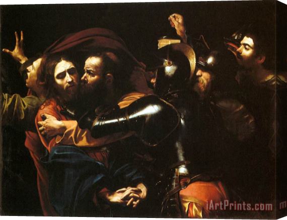 Caravaggio Taking of Christ Stretched Canvas Print / Canvas Art