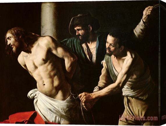 Caravaggio The Flagellation of Christ Stretched Canvas Painting / Canvas Art