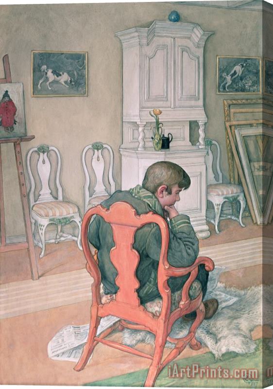 Carl Larsson Esbjorn Convalescing Stretched Canvas Painting / Canvas Art