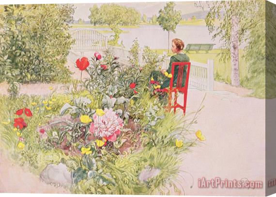 Carl Larsson Summer In Sundborn Stretched Canvas Painting / Canvas Art